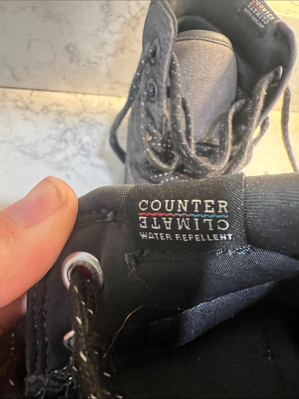 RARE Converse Black High-Top Lug-Sole Sneakers Water Resistant - Picture 3 of 6